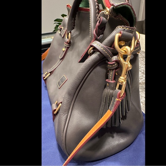 Dooney & Bourke handbag Florentine Satchel in charcoal - Picture 4 of 11